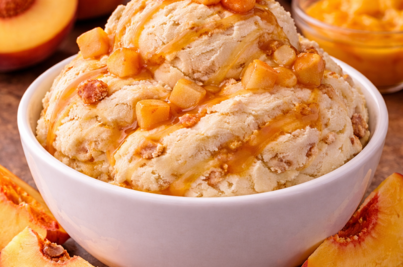 Ricetta del gelato alla pesca per Ninja Creami e Ninja Swirl