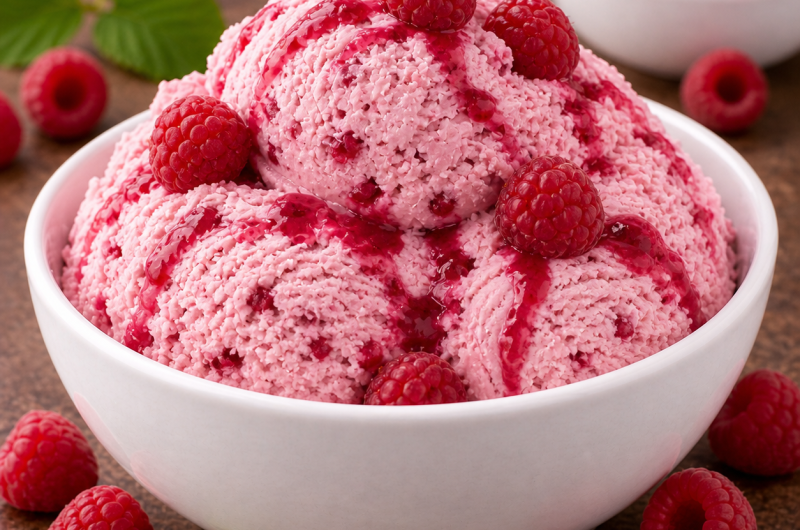Raspberry Ice Cream Recipe for Ninja Creami & Ninja Swirl