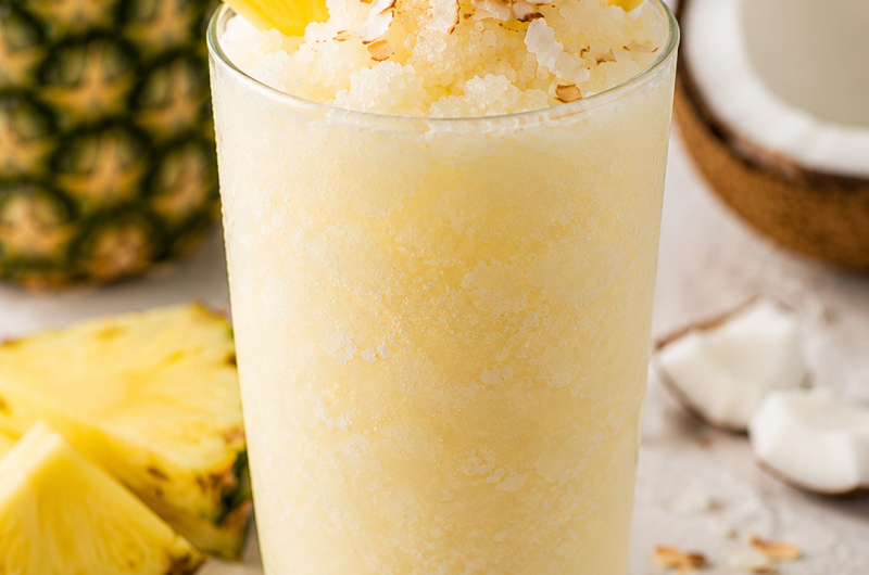 Receta de granizado de piña colada para Ninja Slushi Max