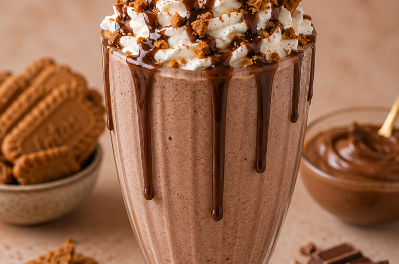 Speculoos Chocolate Milkshake Recipe for Ninja Slushi Max