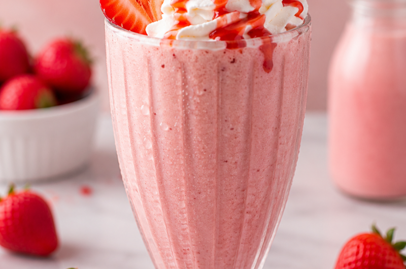 Receta de batido de fresa para Ninja Slushi Max