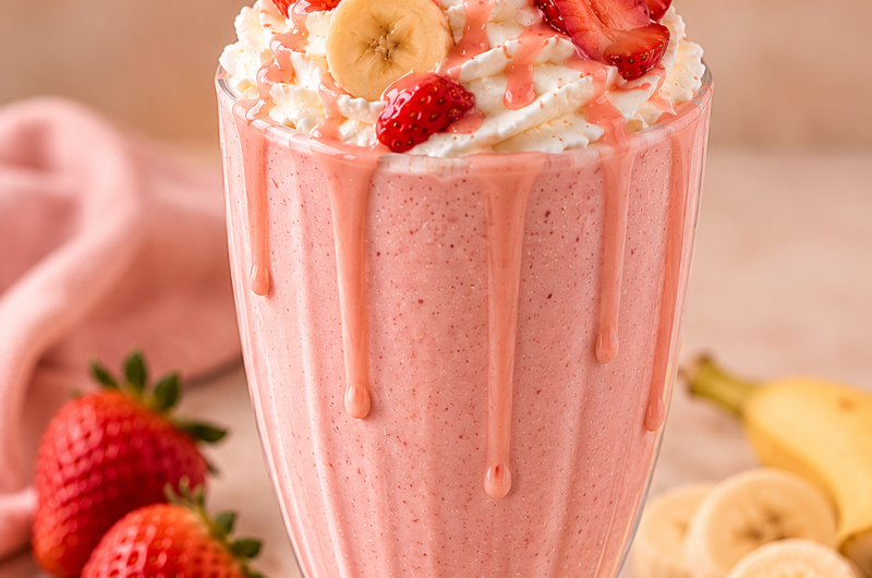 Strawberry-Banana Milkshake Recipe for Ninja Slushi Max