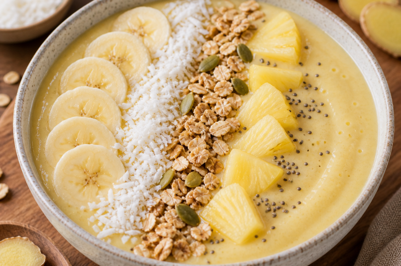 Ginger Smoothie Bowl Recipe for Ninja Creami & Ninja Swirl