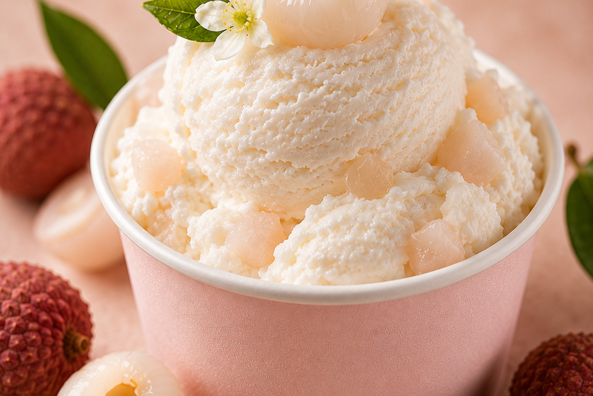 Litschi-Eiscreme-Rezept für Ninja Creami & Ninja Swirl